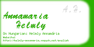 annamaria helmly business card